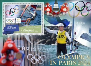 Olympic Games in Paris 2024 Sailing 2024 year, 6 sheets  perforated NEW MNH**