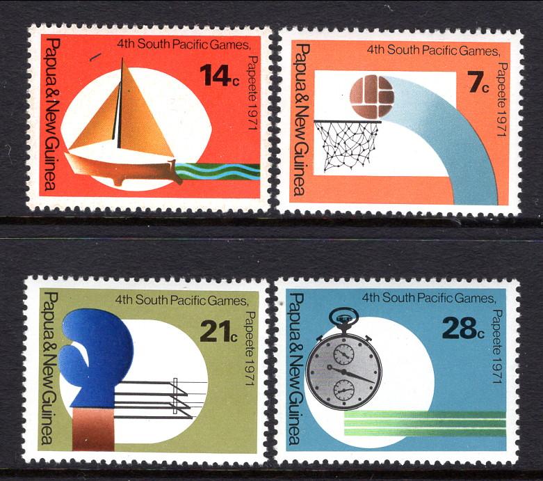 Papua New Guinea 328-331 Commonwealth Games MNH VF