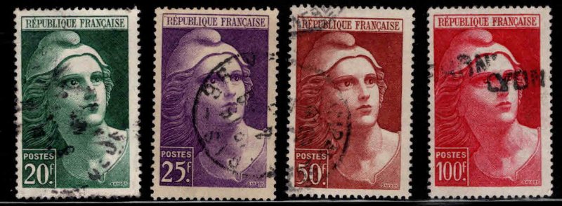 FRANCE Scott 553-556 Used Large Marianne stamp set