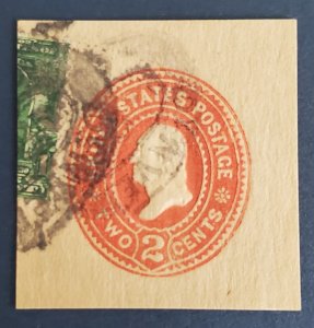 US U359, 1899 Cut corner, cat. value - $12.50