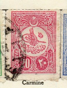 Turkey 1909-10 Early Issue Fine Used 20p. NW-114562