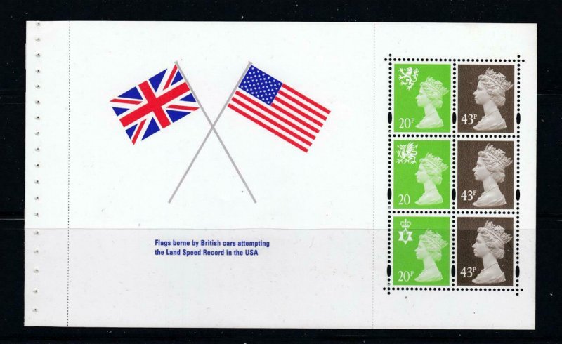 GREAT BRITAIN 2 DIFFERENT BOOKLET PANES MNH POST OFFICE FRESH