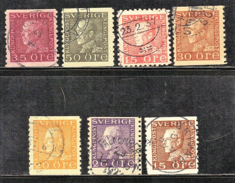 SWEDEN stamp lot #5  KING GUSTAF V   SEE SCAN