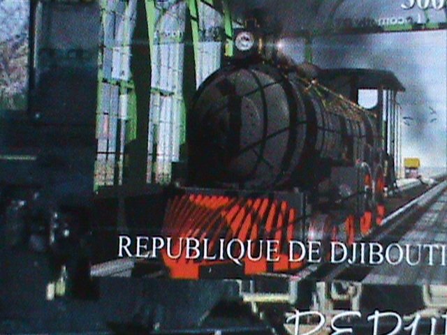 ​DJIBOUTI STAMP-2012 WORLD FAMOUS TRAINS RARE MNH IMPERF:  SHEET VERY FINE