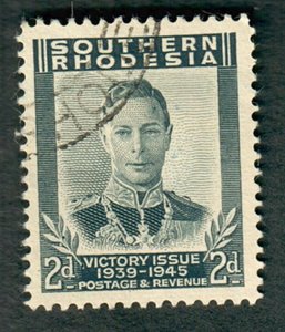 Southern Rhodesia #68 used single