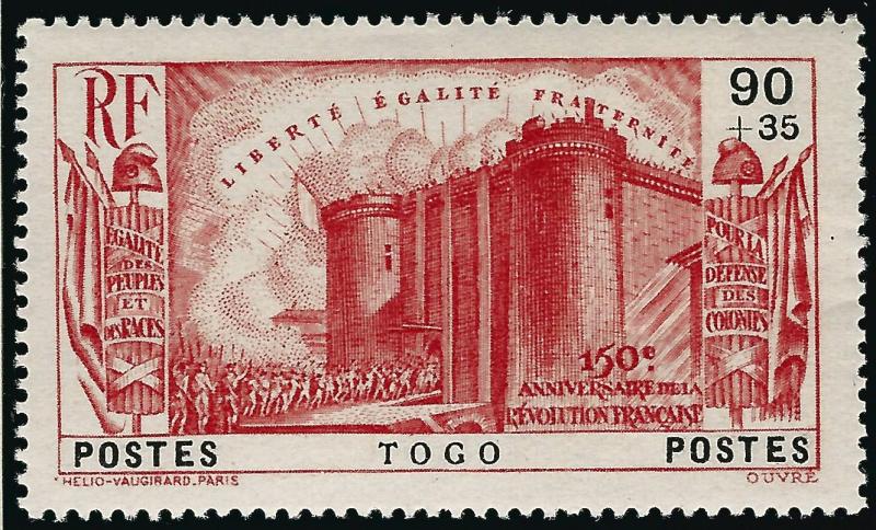 French Togo French Revolution (Sc B4) VF MNH...Don't Overpay...!