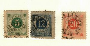 Sweden #30, 32-3 used
