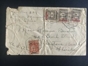 1930 Lorenzo marques Mozambique cover To Daytona Beach FL USA