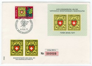 (I.B) Switzerland Cinderella : National Stamp Exhibition Cover (Basel 1971)