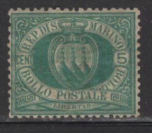 SAN MARINO,  6  MINT HINGED