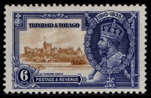 TRINIDAD & TOBAGO GV SG241, 6c brown & deep blue, M MINT.