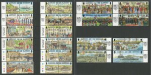 Alderney Garrison Island 1st 2nd 3rd & 4th Series Complete Set Of 40 Stamps MNH