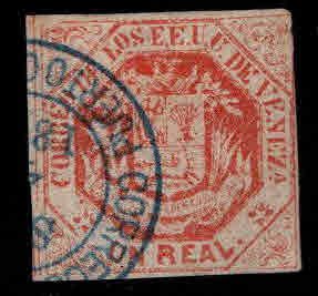 Venezuela  Scott 20 Used Nice blue cancel