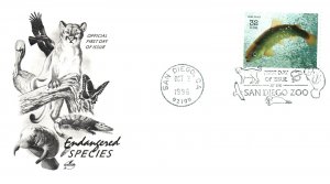 US FIRST DAY COVERS ENDANGERED ANIMAL SPECIES SET OF 17 DIFFERENT CACHETS 1996