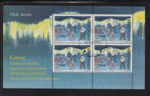 Greenland Sc B22a 1997 Cultural Centre stamp sheet used