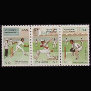 BANGLADESH 1988 - Scott# 313 Cricket Cup Set of 3 NH