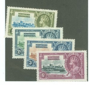 Northern Rhodesia #18-21 Unused Single (Complete Set)