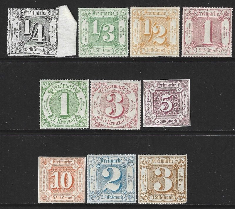 GERMANY THURN & TAXIS MINT STAMPS LOT MNH REPRINT?
