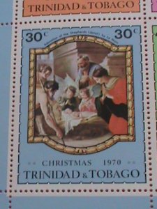 TRINIDAD & TOBAGO STAMP:1970 CHRISTMAS SHEET -MNH S/S SHEET  VERY RARE