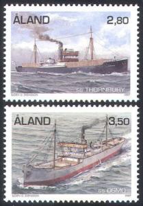 Aland 1997 Finland Thornbury Osmo Transport Ships Navy Miltary Stamps MNH