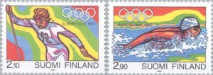 Finland 1992 MNH Stamps Scott 878-879 Sport Olympic Games Skiing