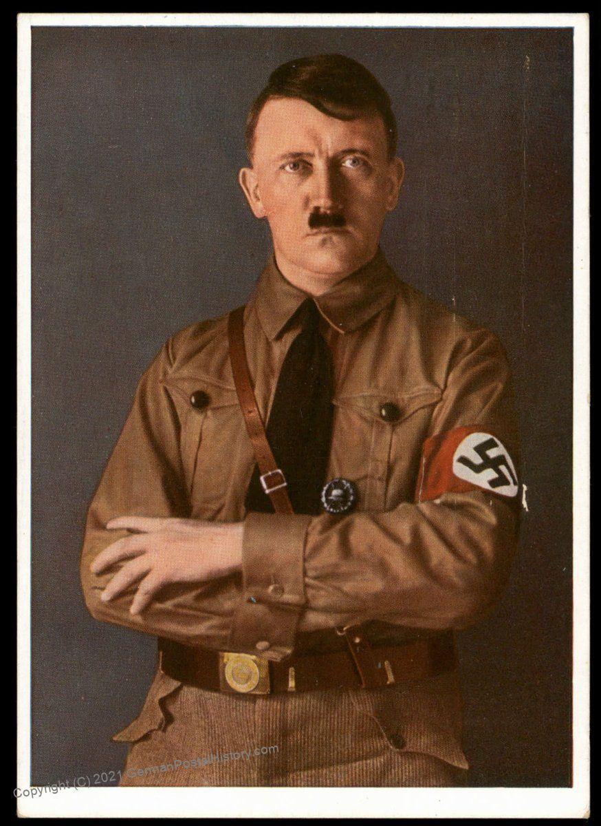 3rd Reich Germany Adolf Hitler Color Portrait Austria Anschluss ...