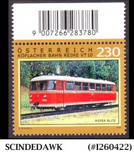 AUSTRIA - 2020 GRAZ-KOFLACH RAILWAYS SERIES VT 10 / RAILWAYS - 1V - MINT NH