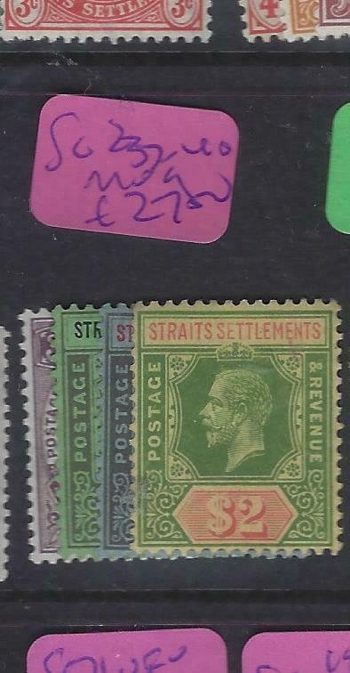 MALAYA STRAITS SETTLEMENTS  (P0903BB)  KGV   SG 237-240    MOG