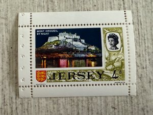 Jersey 11 MNH, 4p, Queen Elizabeth II and Mont Orgueil by night, 2024 SCV $0.60