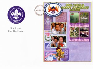 Nevis 2002 Sc 1305a-d FDC