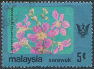 Sarawak  Malaysia    SC#  250  Used  Flowers see details & scans