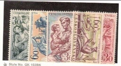 Czechoslovakia Sc 979-83 MNH SET of 1960 - Liberation