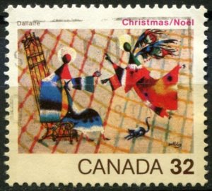 Canada Sc#1040 Used, 32c multi, Christmas (1984), Religious Paintings (1984)