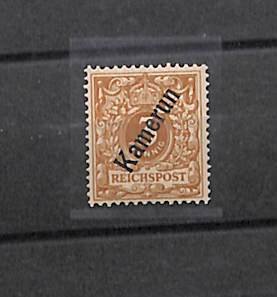 Germany, Colonies 1897, 3pf hellocker, with attest, Unused (hinged)