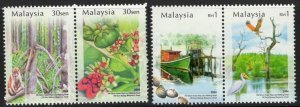 MALAYSIA SG1225/8 2004 CENTENARY OF MATANG MANGROVES PERAK MNH 