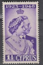 Cyprus - 1948 Silver Wedding Issue - MNH (8728)