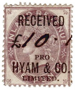 (I.B) QV Commercial Overprint : Hyam & Co Ltd