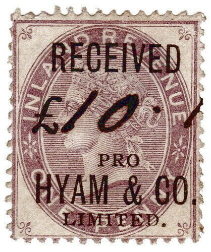 (I.B) QV Commercial Overprint : Hyam & Co Ltd