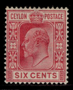 CEYLON EDVII SG281, 6c carmine, M MINT. 