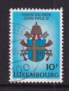 Luxembourg   #728  used  1985 Visit of Pope
