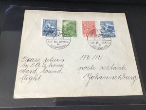 Denmark 1953 to johannesburg  stamps cover  Ref R32110