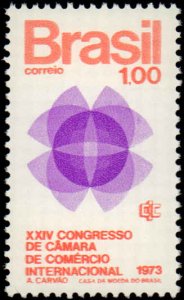 Brazil #1283, Complete Set, 1973, Never Hinged