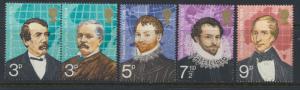 GB QE II Mint Never Hinged  SG 923 - 927 set with se-tenant pair SG 923a