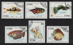 Caribic Fish in Lenin Park Aquarium 6v 1978 CTO SG#2460-2465