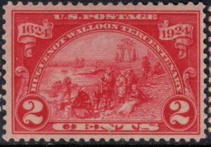 U.S. Scott #615 Walloons 2-Cent Stamp - Mint Single