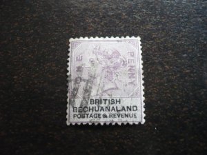 Stamps - Bechuanaland - Scott# 11 - Used Part Set of 1 Stamp