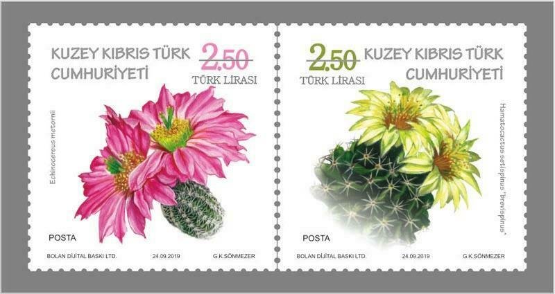 TURKISH NORTHERN CYPRUS/2019 - CACTUS (Plant, Flower), MNH 