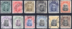 Southern Rhodesia 1924 1/2d-2/- Admiral Scott 1-12 SG 1-12 VFU Cat $190