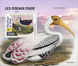 Chad - 2021 Birds of Asia, Waterhen - Stamp Souvenir Sheet - TCH210511b