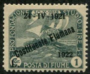 Fiume SC# 168 Second Constitutent Assembly of 1922 MLH SCV $2.40